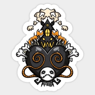 Halloween Heart Sticker